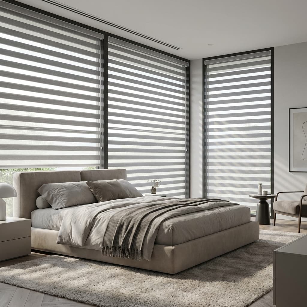 Modern zebra perde tasarımları